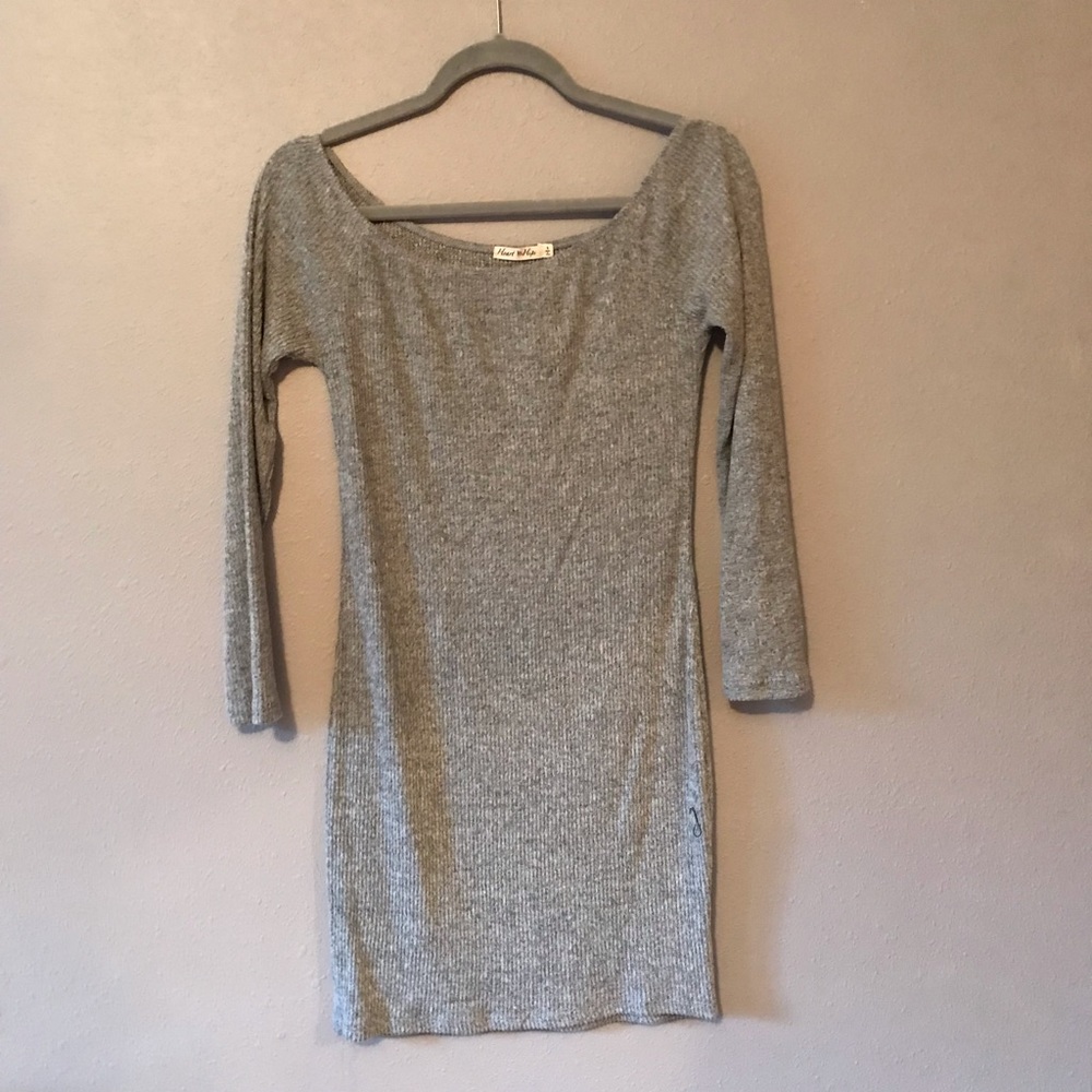 Grey bodycon dress